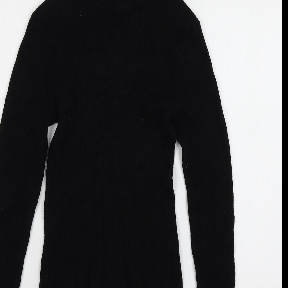 Primark Womens Black  Knit Pullover Jumper Size 14