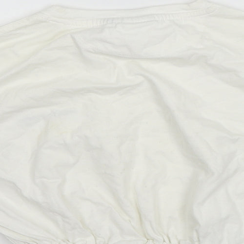 Diadora Womens White  Jersey Basic T-Shirt Size M