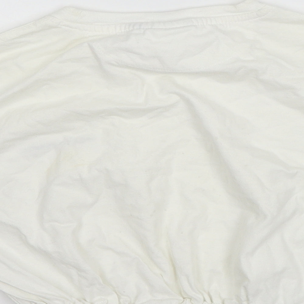 Diadora Womens White  Jersey Basic T-Shirt Size M