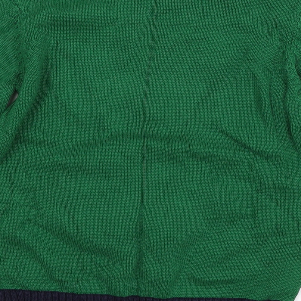 NEXT Boys Green  Knit Pullover Jumper Size 10 Years  - Rudolph