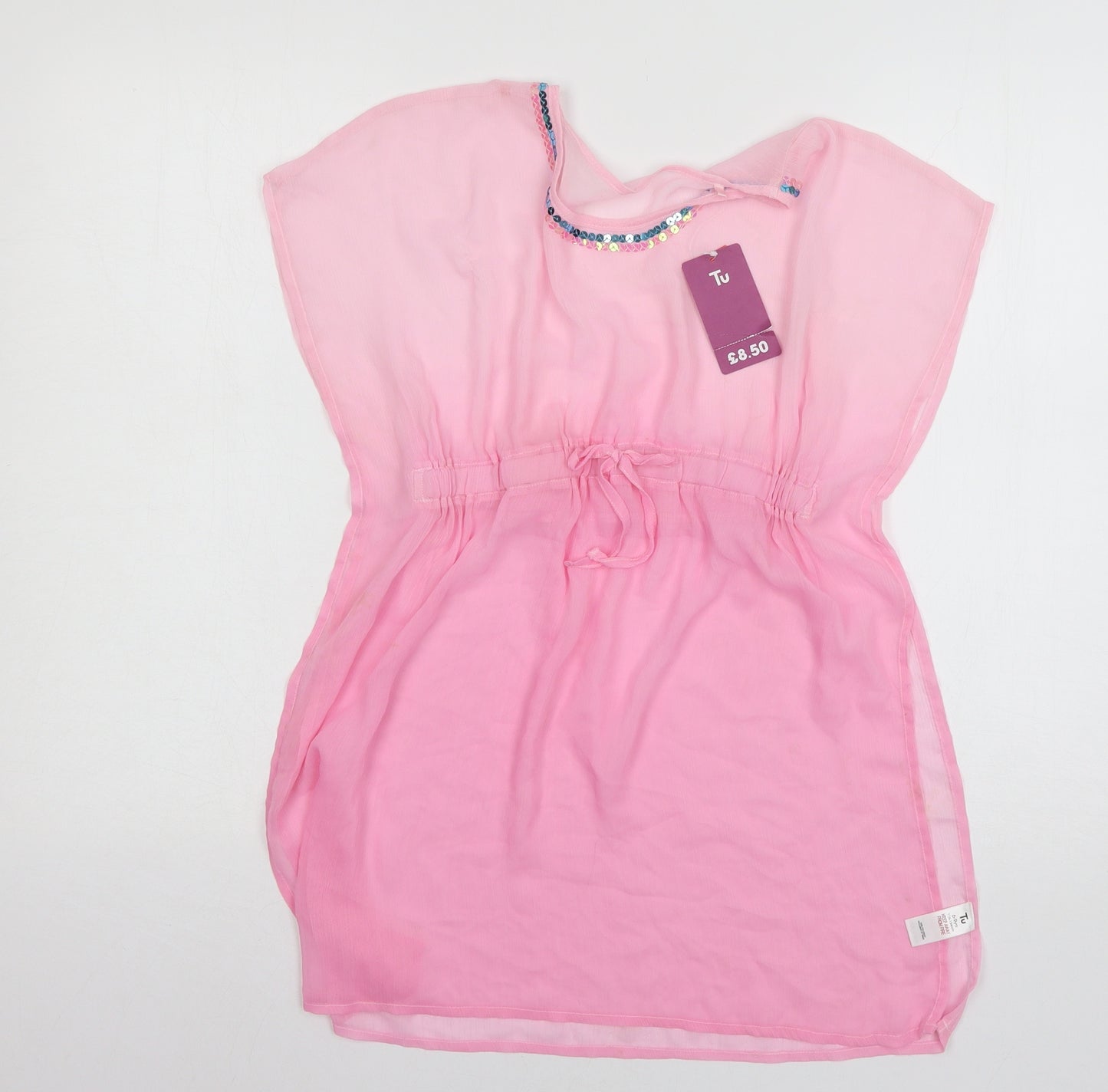 TU Girls Pink  Chiffon A-Line  Size 6-7 Years