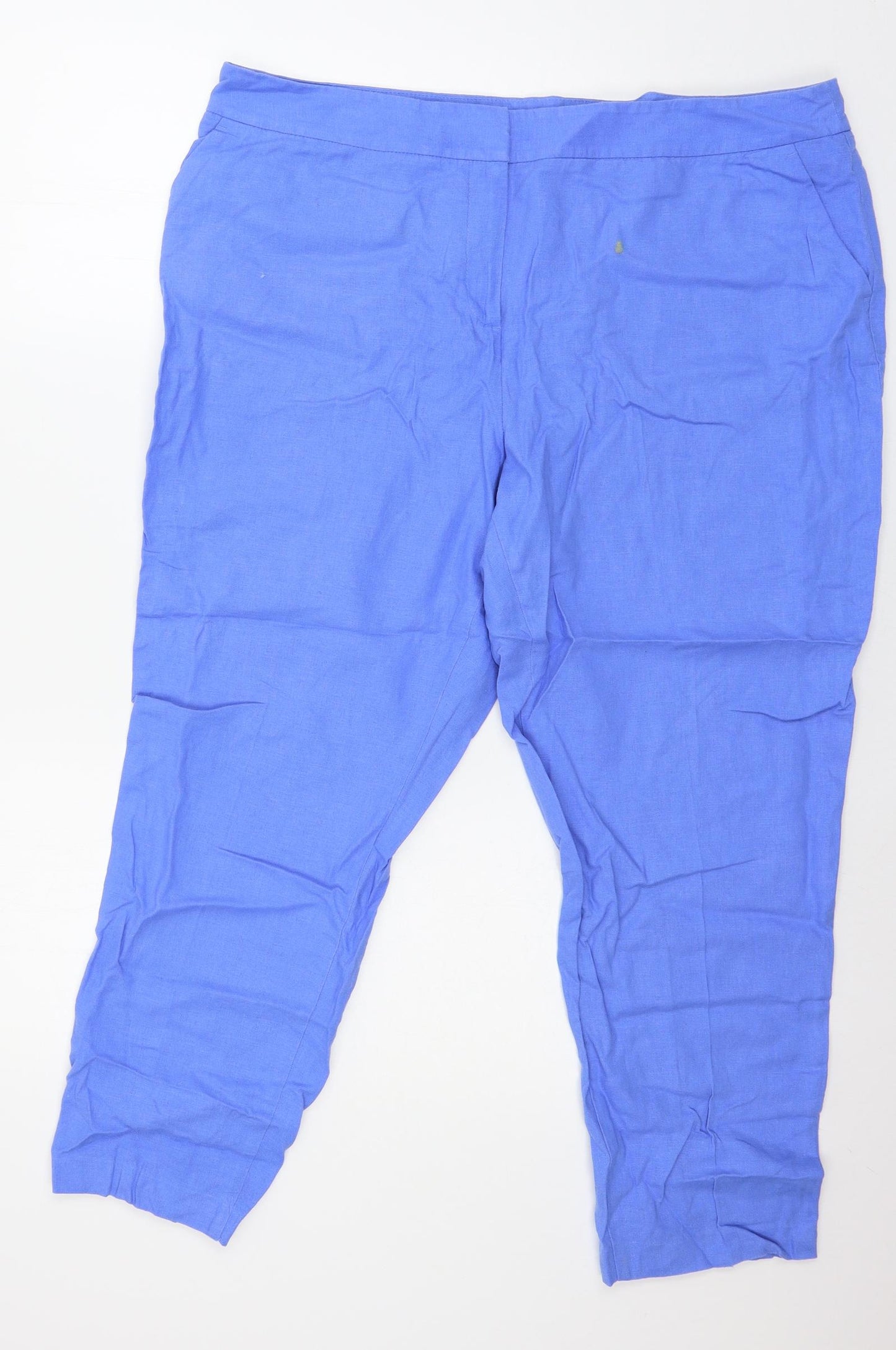 Marks and Spencer Womens Blue   Trousers  Size 20 L27 in