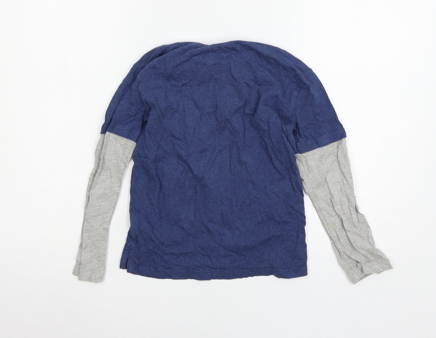 John Lewis Boys Blue  Jersey Basic T-Shirt Size 8 Years  - Dinosaur