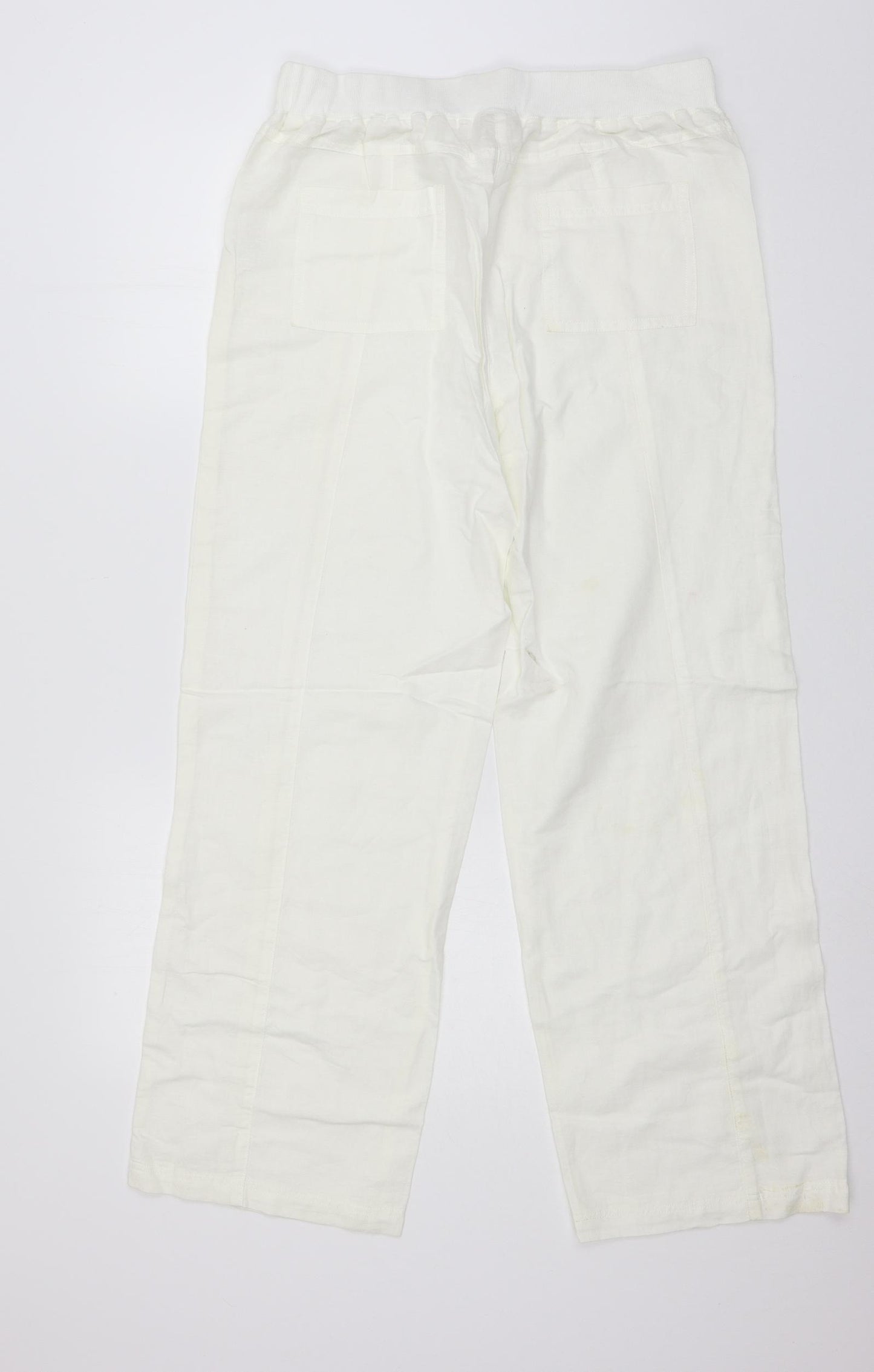Cotton Traders Womens White   Trousers  Size 10 L27 in