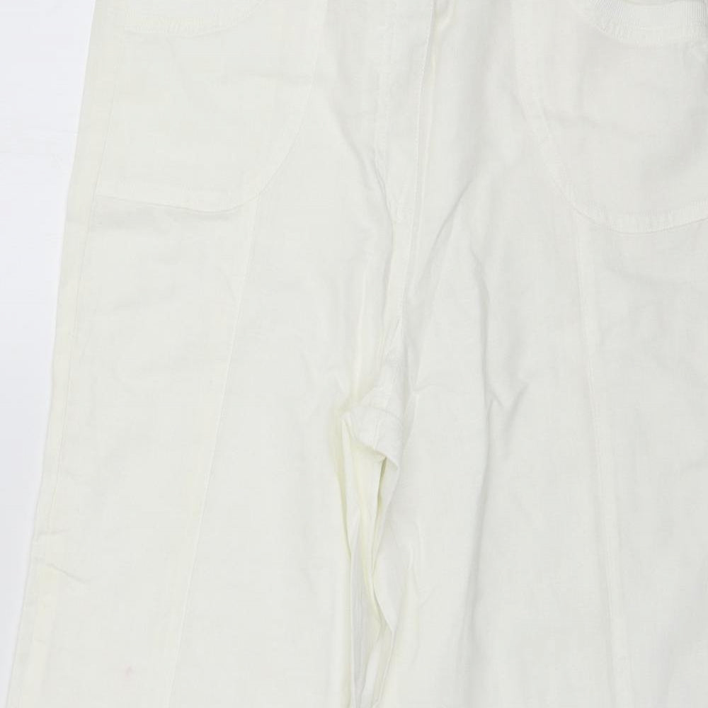 Cotton Traders Womens White   Trousers  Size 10 L27 in