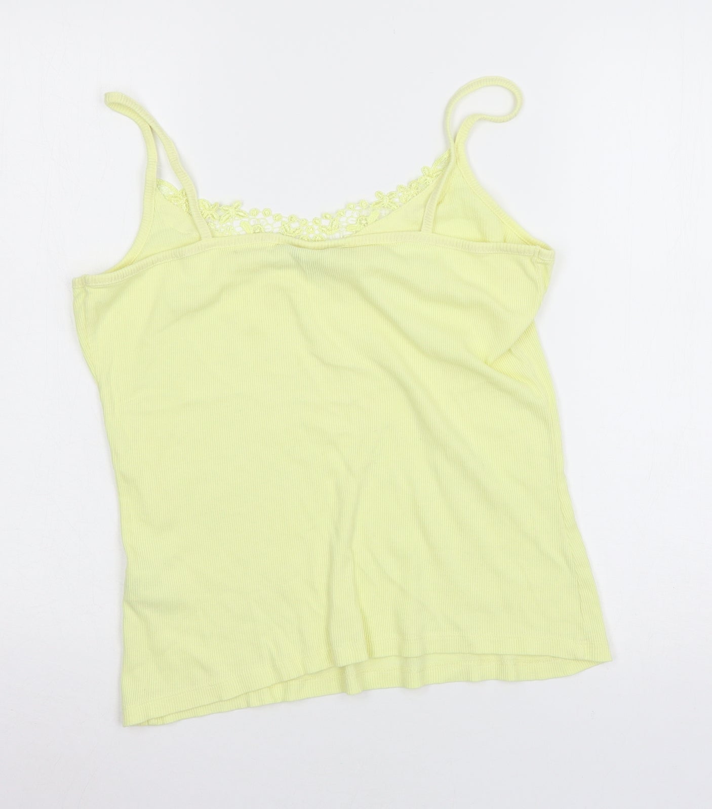 F&F Womens Yellow  Jersey Basic T-Shirt Size 16