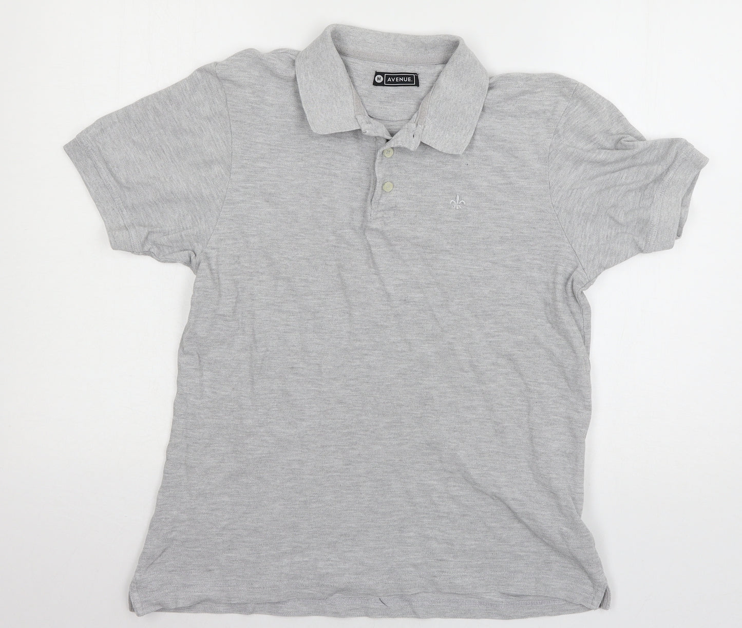 Avenue Mens Grey  Jersey  T-Shirt Size M