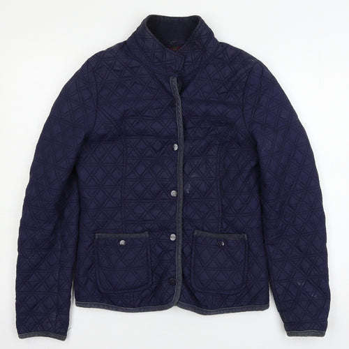Denim & Co. Womens Blue   Jacket Coat Size 10