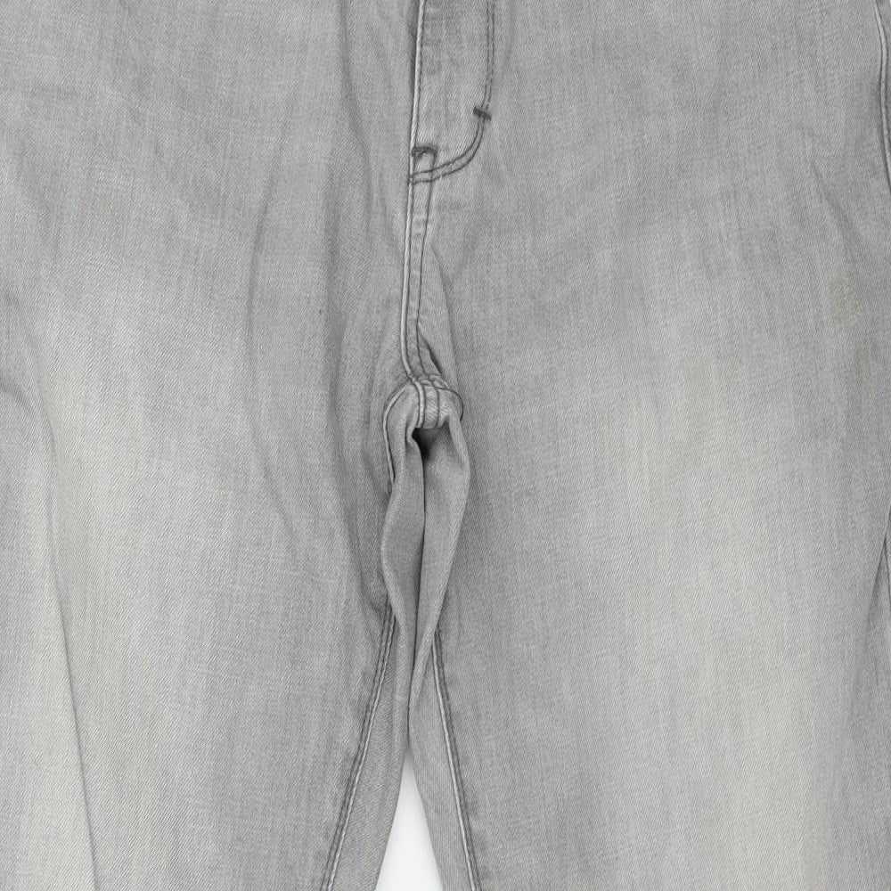 F&F Mens Grey  Denim Straight Jeans Size 36 in L30 in