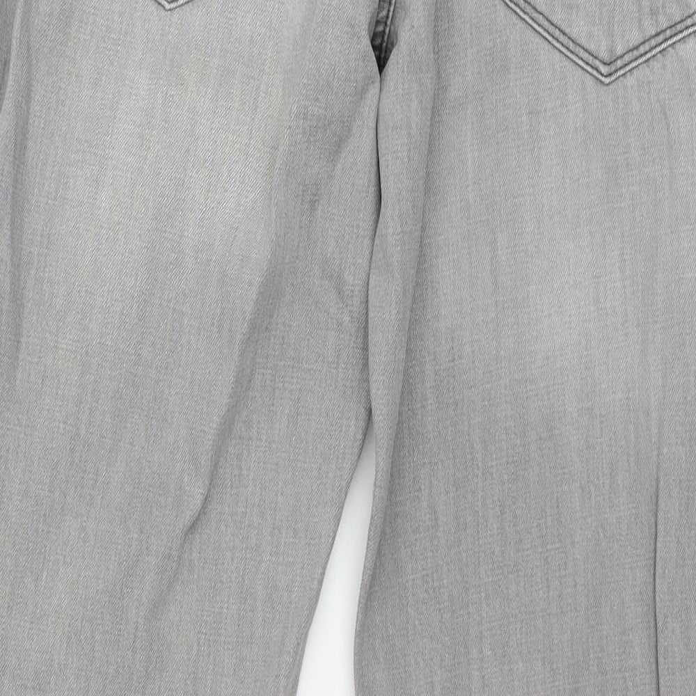 F&F Mens Grey  Denim Straight Jeans Size 36 in L30 in