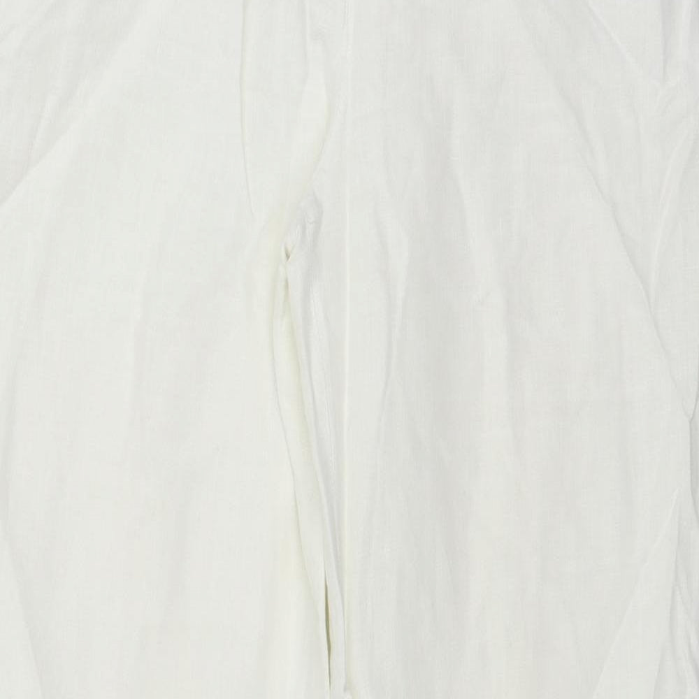 NEXT Womens White   Trousers  Size 12 L33 in