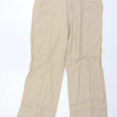 Marks and Spencer Womens Beige   Trousers  Size 14 L29 in
