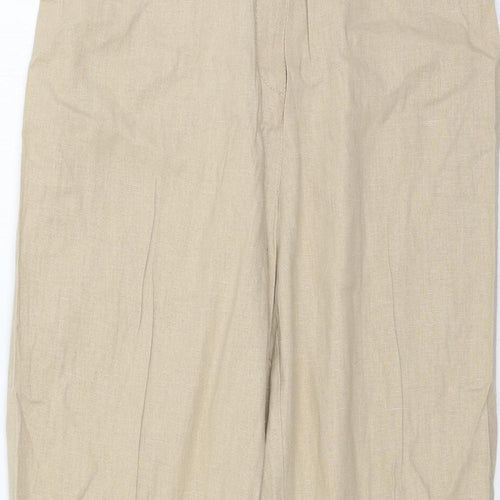 Marks and Spencer Womens Beige   Trousers  Size 14 L29 in