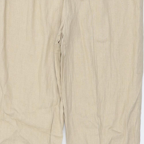 Marks and Spencer Womens Beige   Trousers  Size 14 L29 in