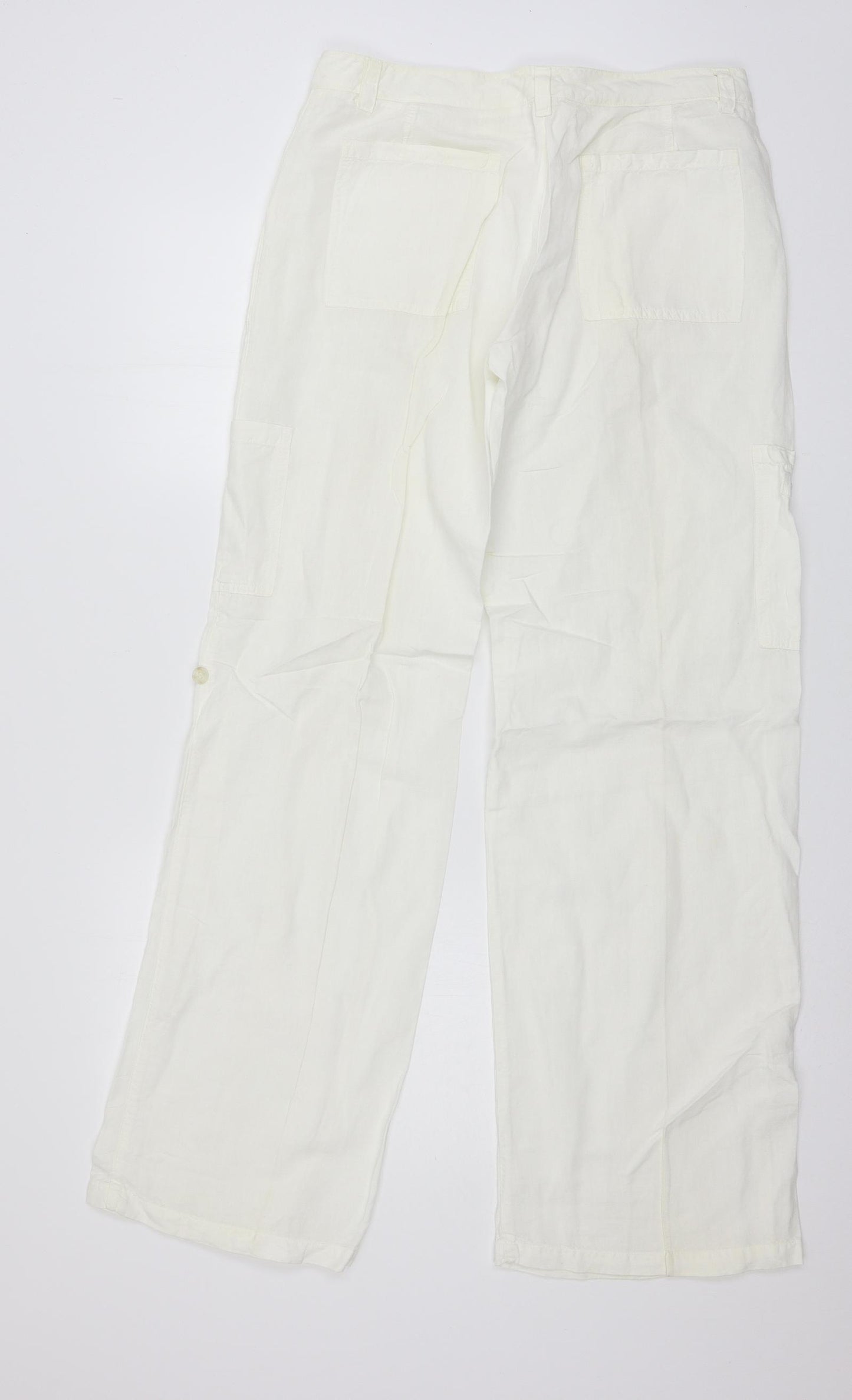 United Colors of Benetton Womens White   Trousers  Size 32 in L30 in