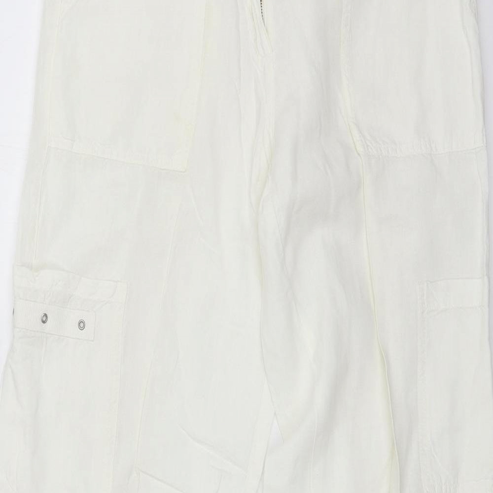 United Colors of Benetton Womens White   Trousers  Size 32 in L30 in
