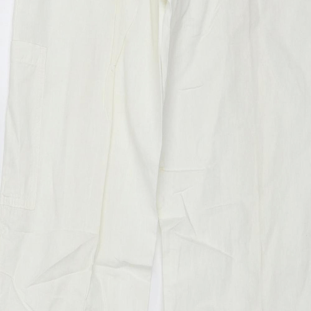 United Colors of Benetton Womens White   Trousers  Size 32 in L30 in