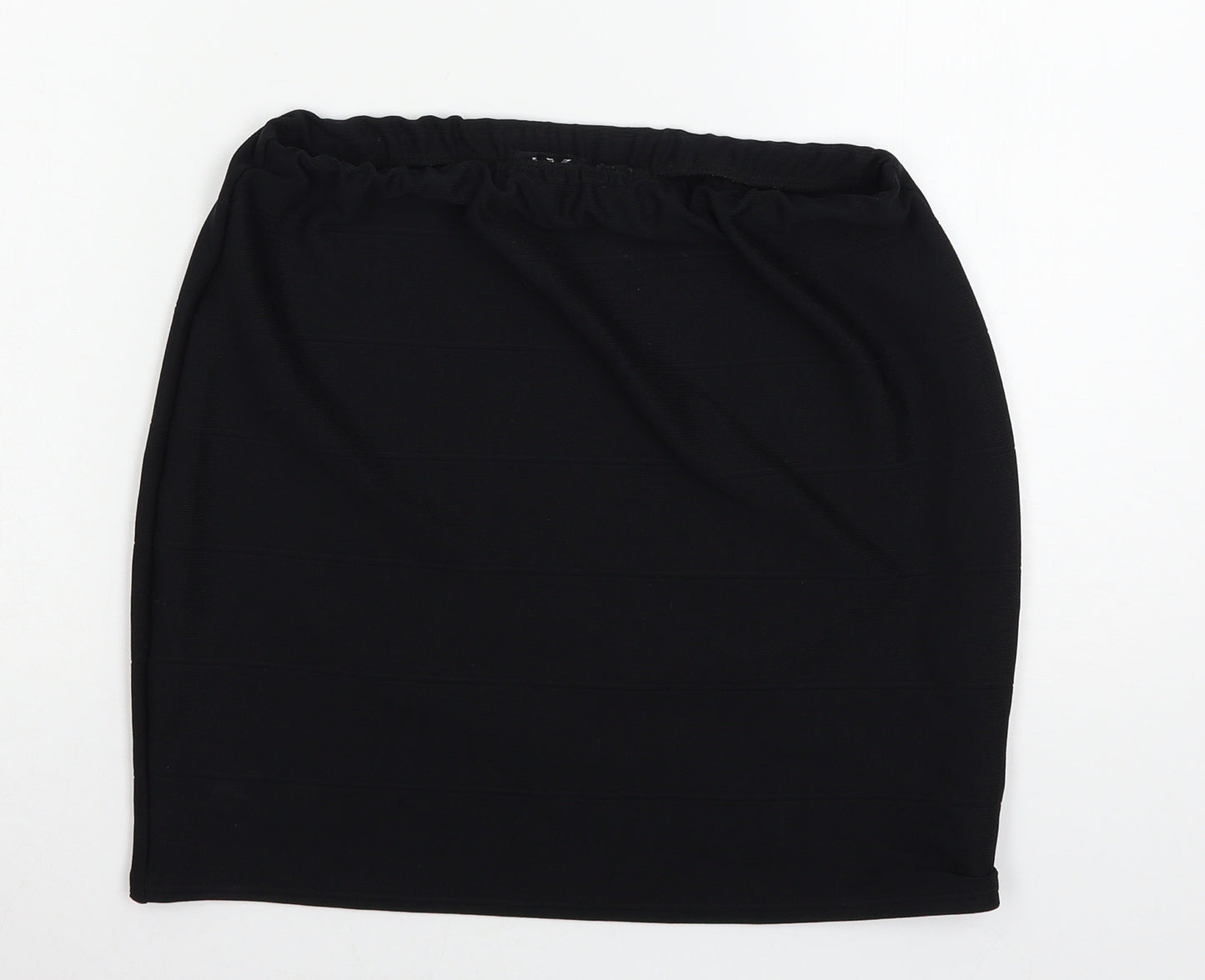 IX London Womens Black  Jersey A-Line Skirt Size 14