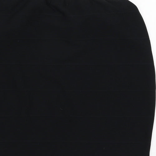 IX London Womens Black  Jersey A-Line Skirt Size 14