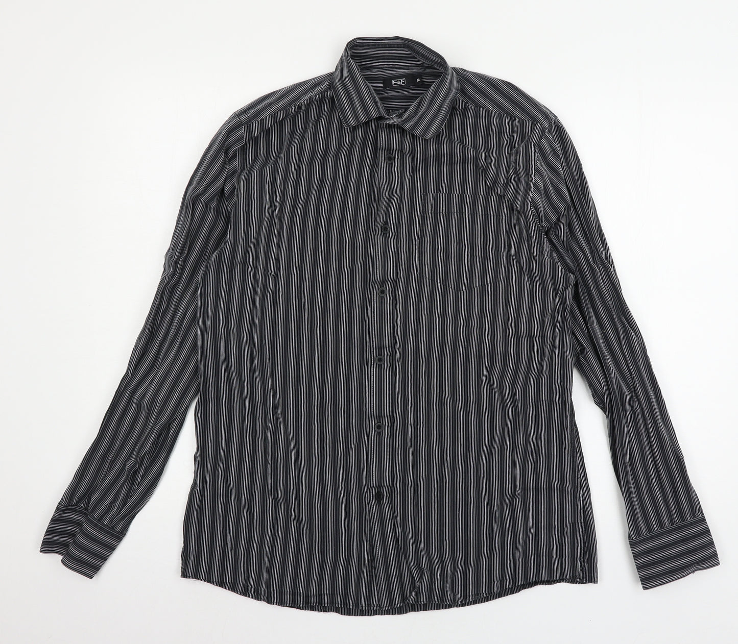 F&F Mens Grey    Button-Up Size M