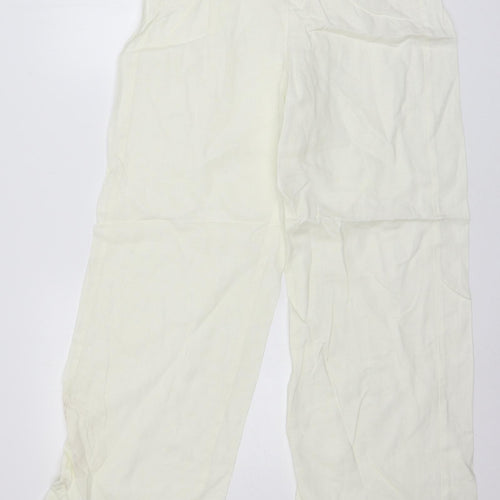David Emmanuel Womens White   Trousers  Size 14 L29 in