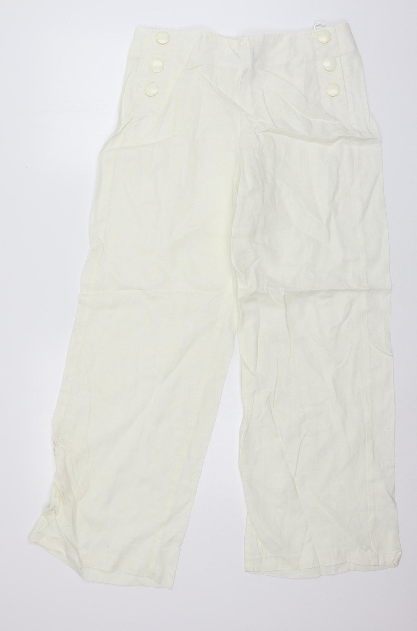David Emmanuel Womens White   Trousers  Size 14 L29 in