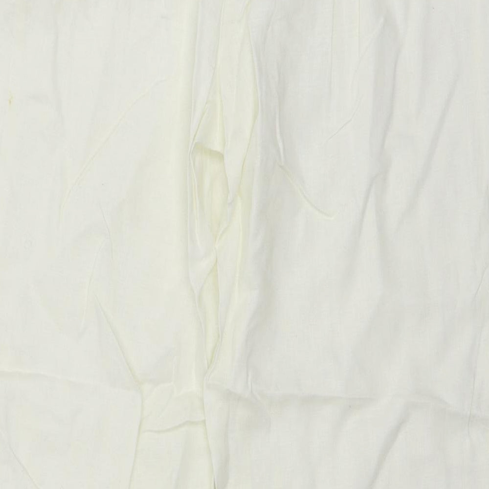 David Emmanuel Womens White   Trousers  Size 14 L29 in
