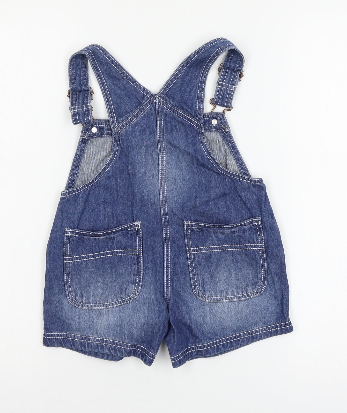 NEXT Girls Blue  Denim Dungaree One-Piece Size 3 Years