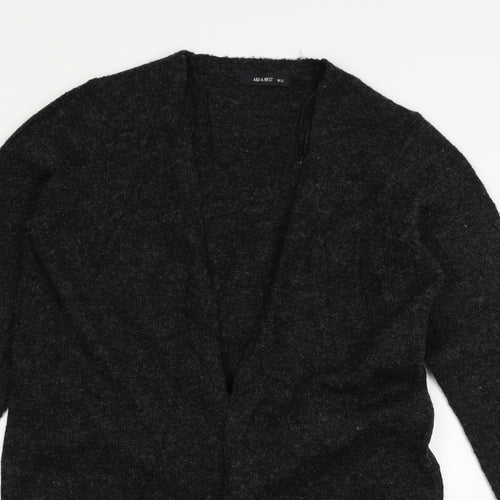 AKD A WEST Womens Grey  Knit Cardigan Jumper Size 12
