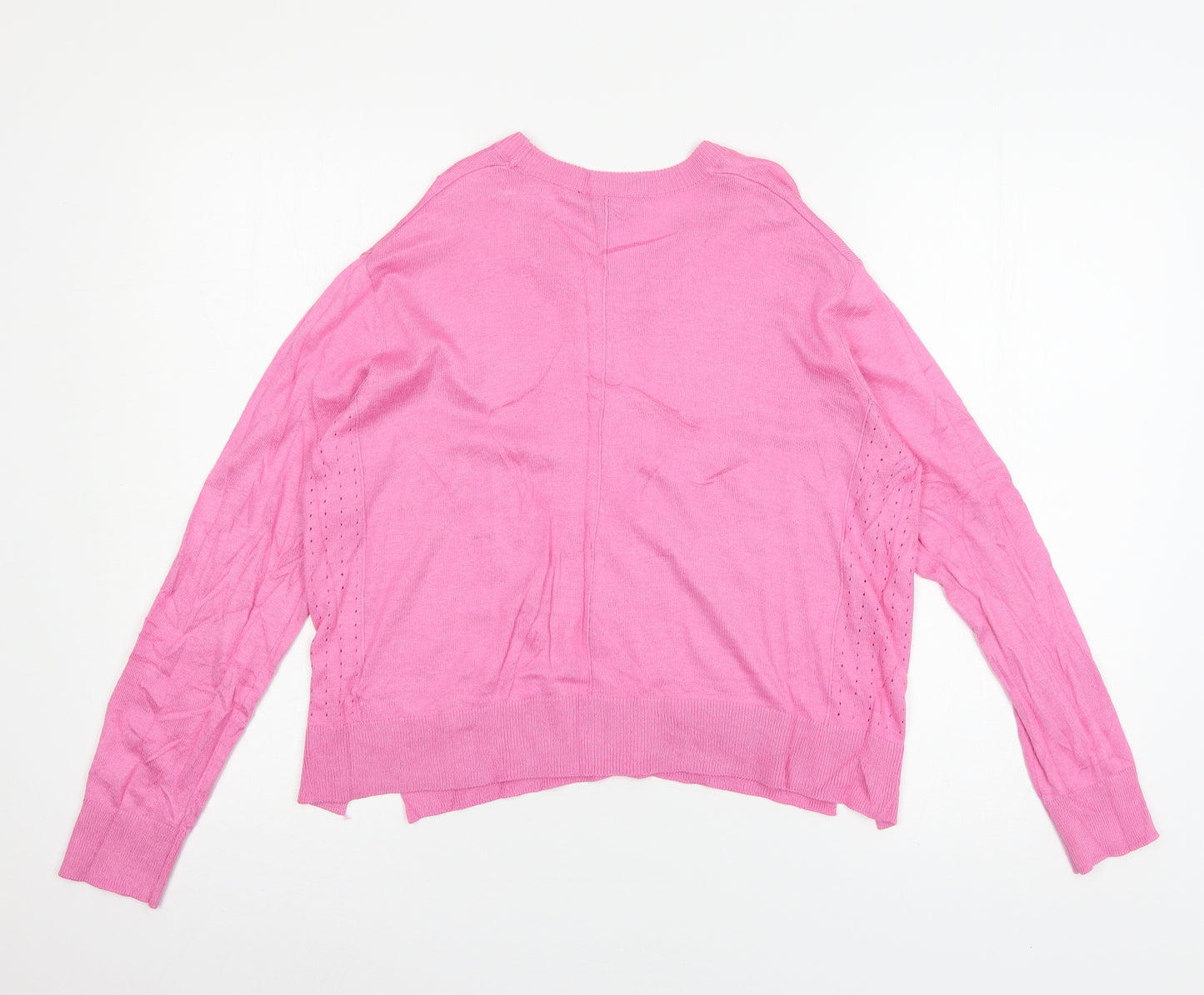 Topshop Womens Pink  Knit Pullover Jumper Size 10