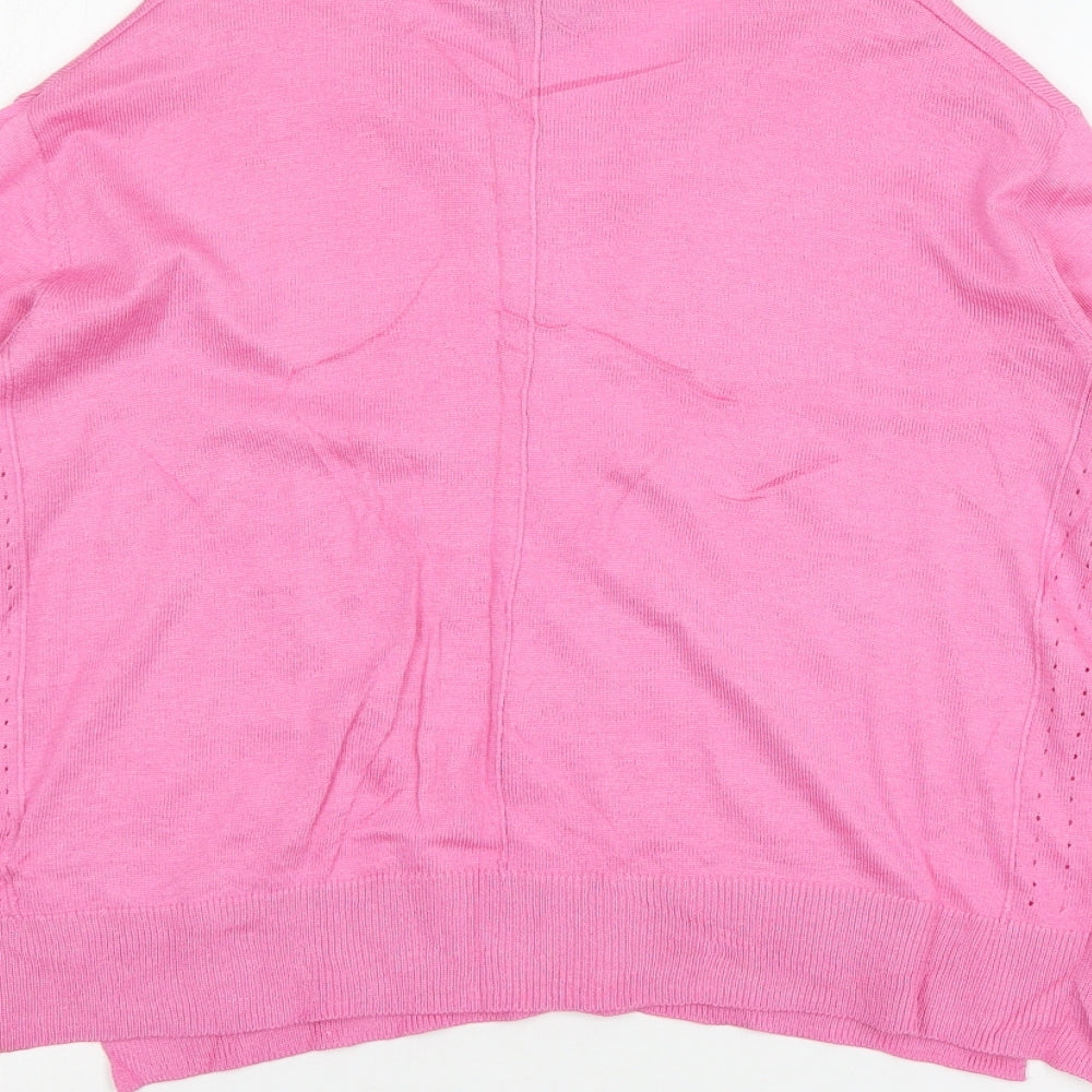 Topshop Womens Pink  Knit Pullover Jumper Size 10