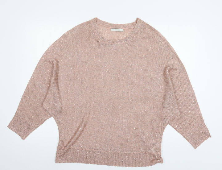 George Womens Pink Knit Pullover Jumper Size 16