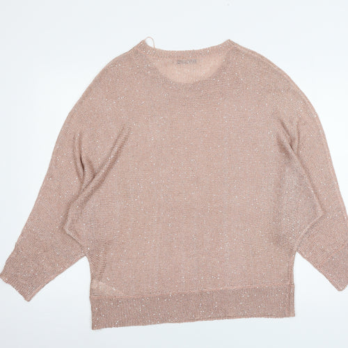 George Womens Pink  Knit Pullover Jumper Size 16
