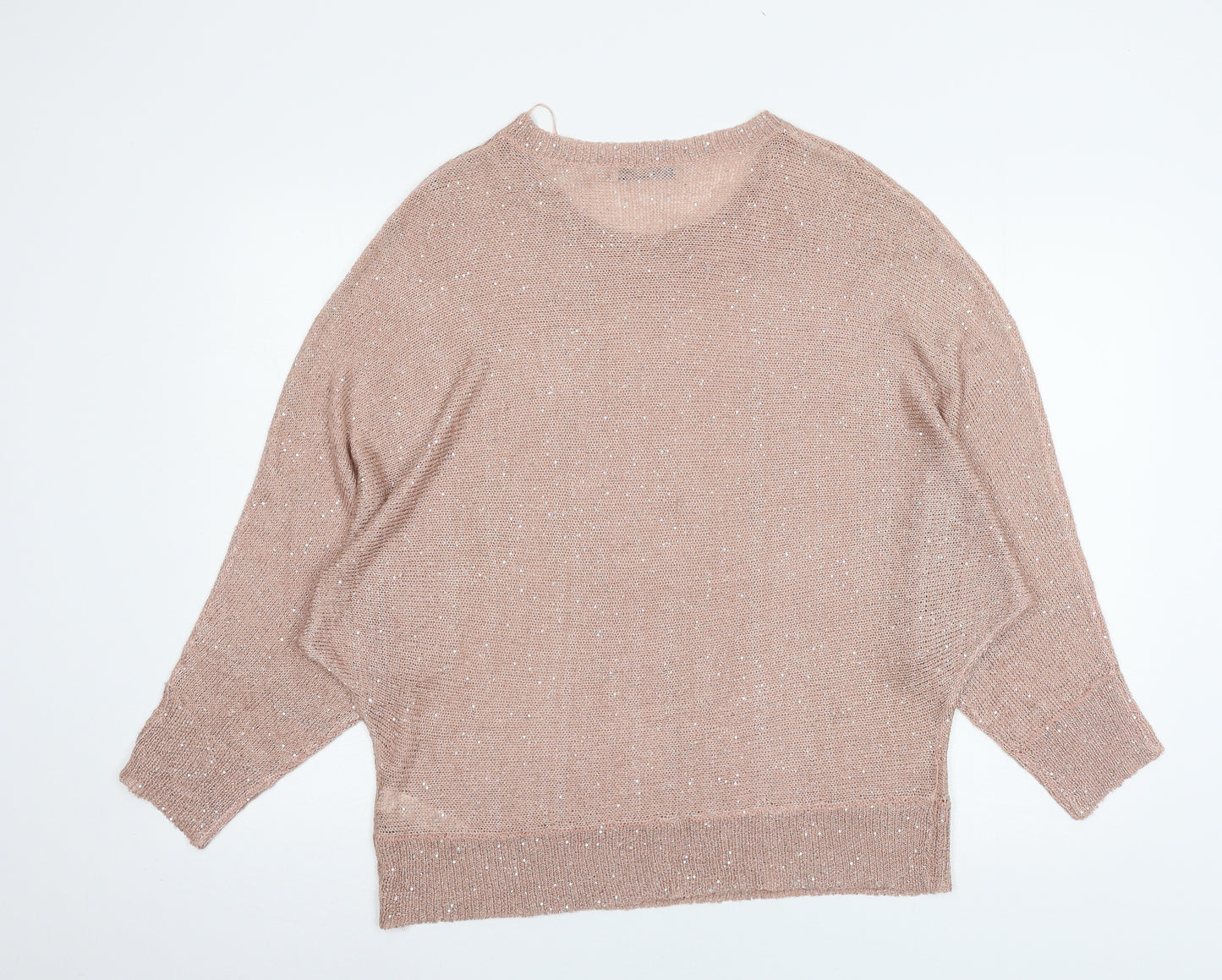 George Womens Pink  Knit Pullover Jumper Size 16