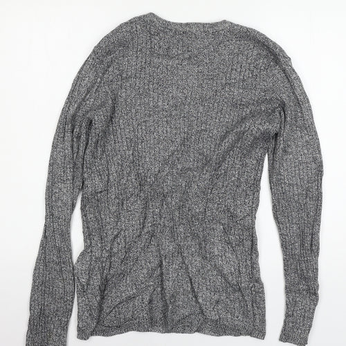 New Look Mens Grey  Knit Pullover Jumper Size M