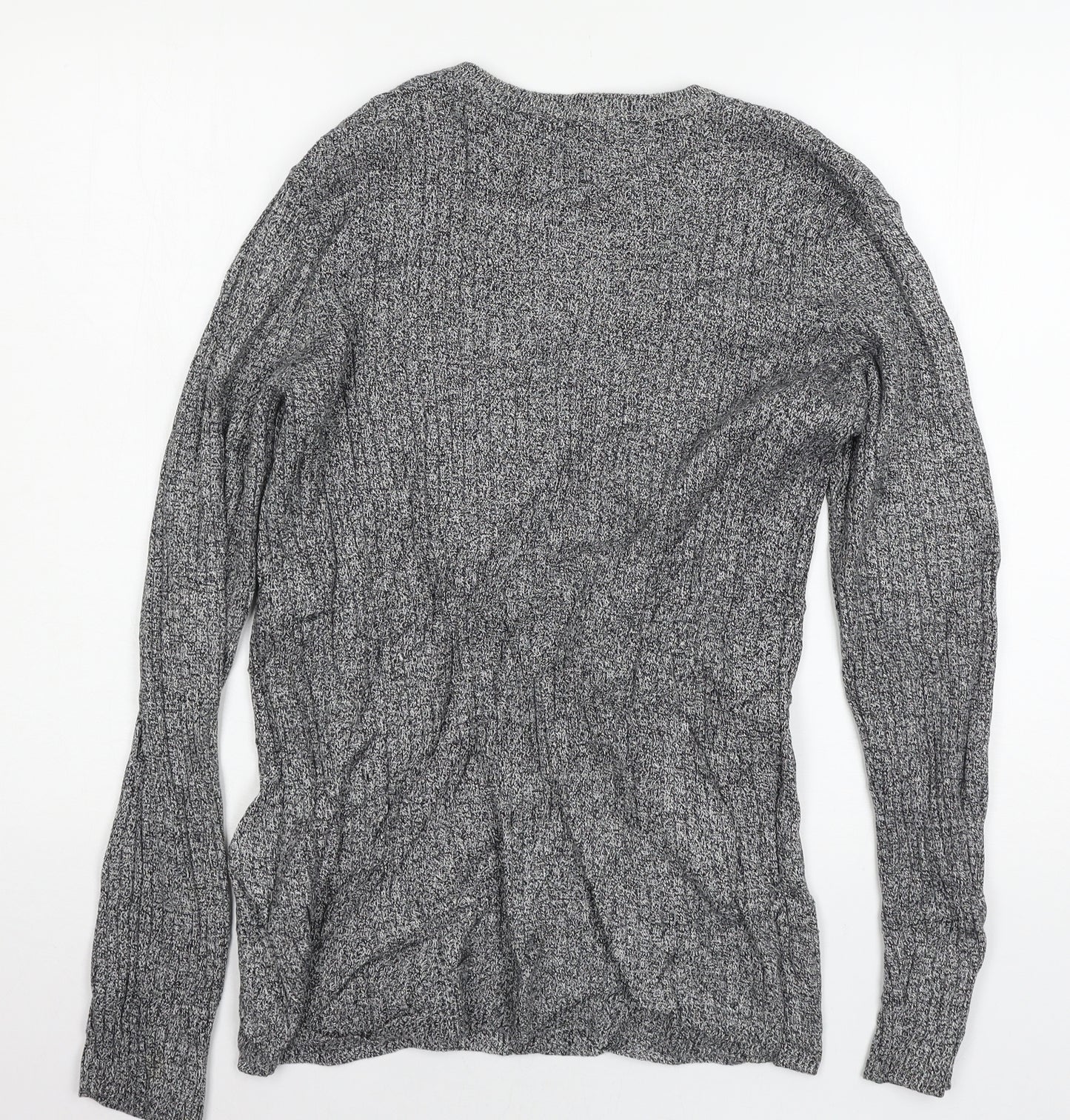 New Look Mens Grey  Knit Pullover Jumper Size M