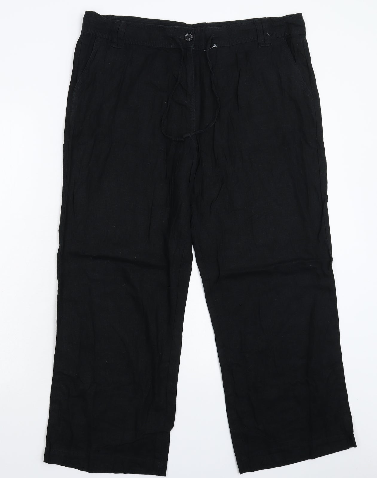NEXT Womens Black   Trousers  Size 16 L28 in