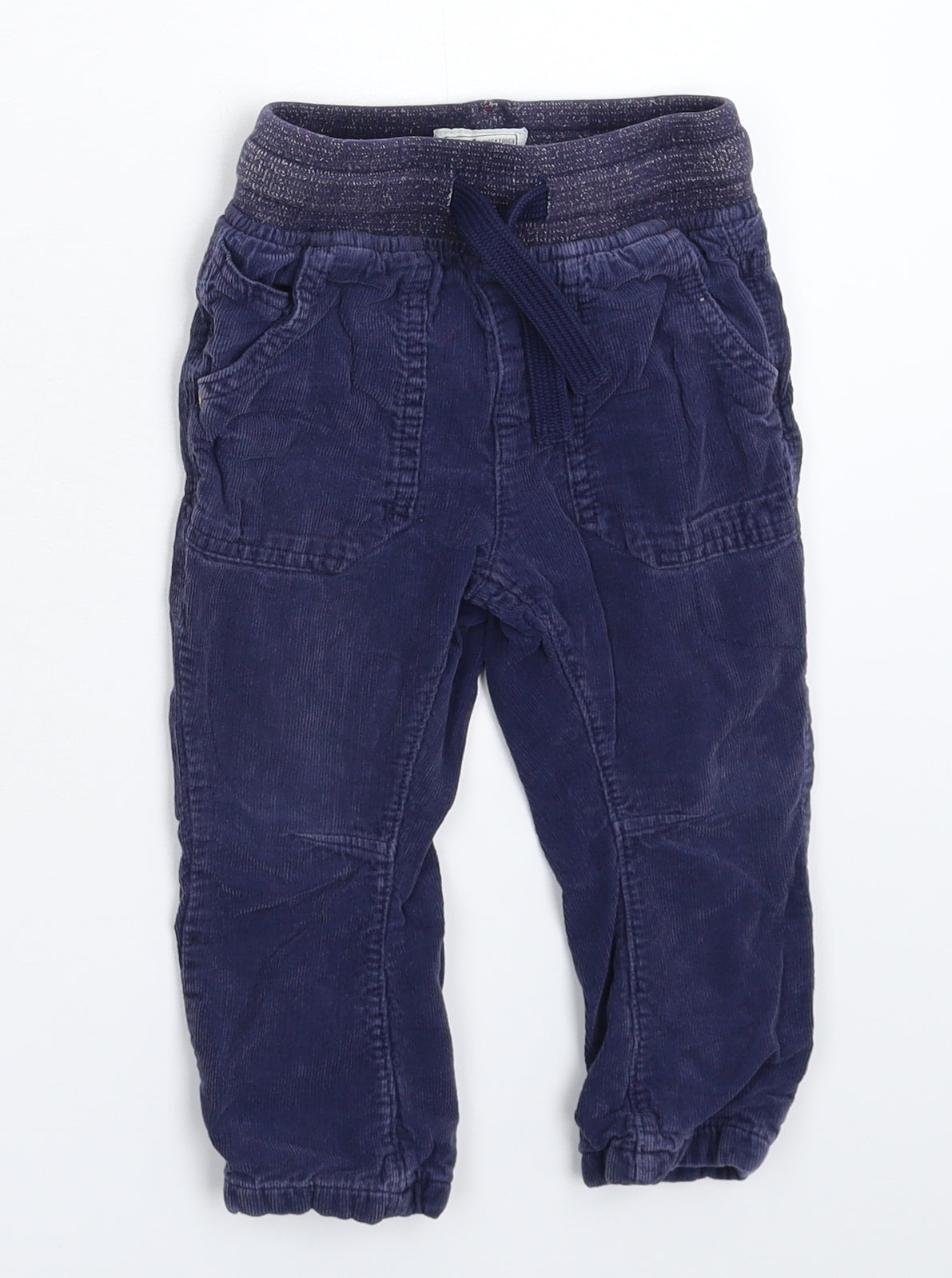 NEXT Baby Blue  Corduroy Capri Trousers Size 12-18 Months