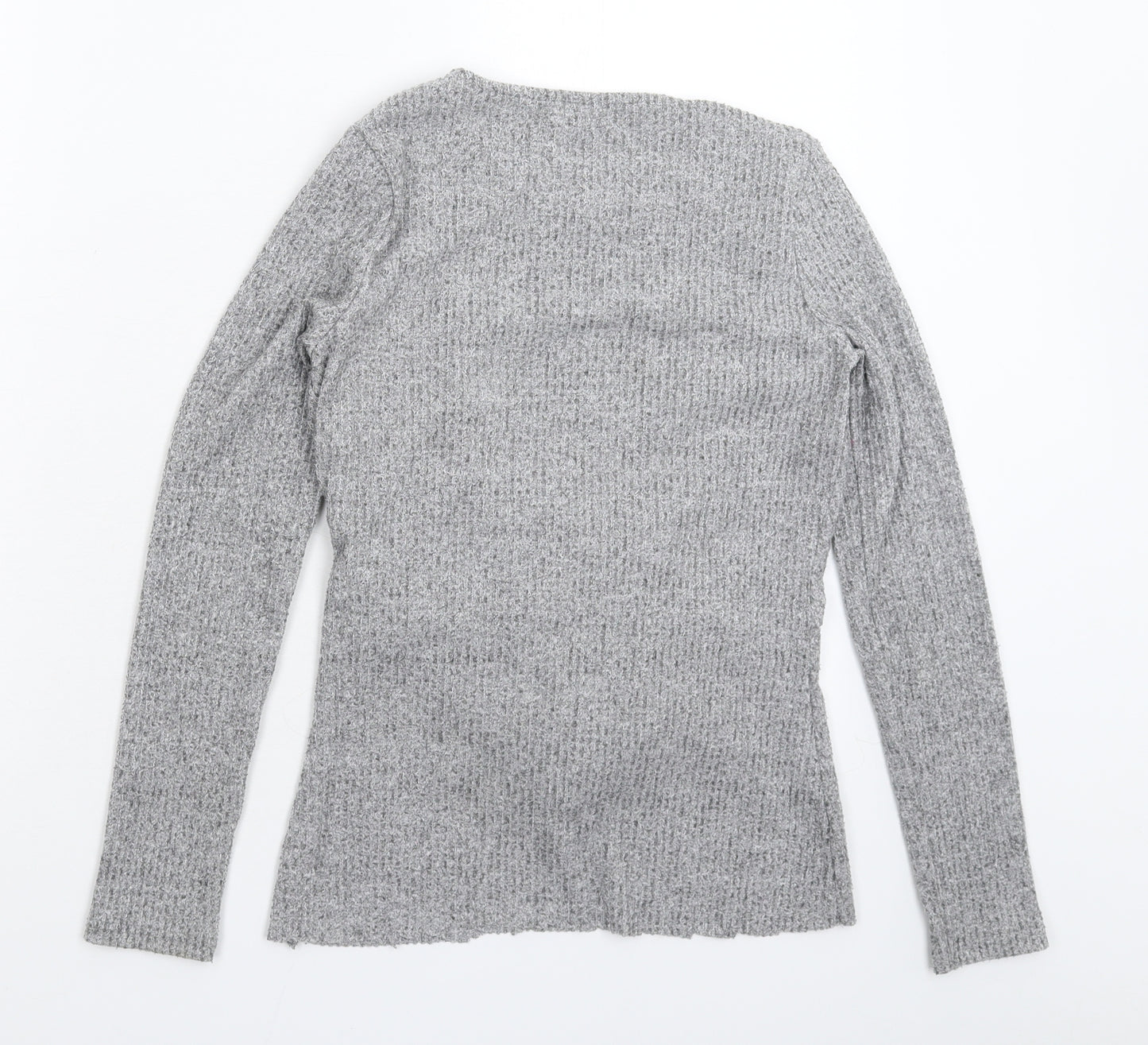 River Island Womens Grey  Knit Pullover Jumper Size 8