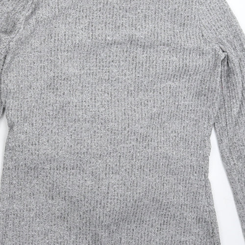 River Island Womens Grey  Knit Pullover Jumper Size 8