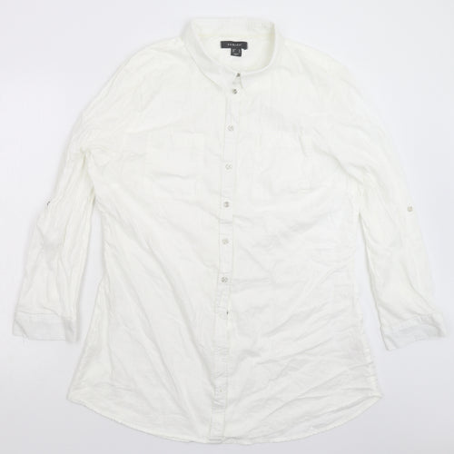 Primark Womens White   Shirt Dress  Size 18