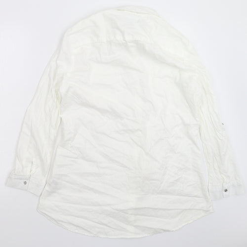Primark Womens White   Shirt Dress  Size 18