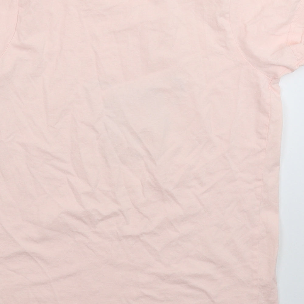Jeff & Co Girls Pink   Basic T-Shirt Size 11-12 Years