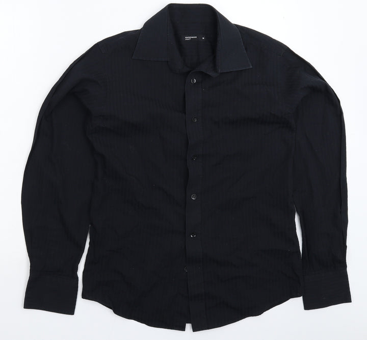 Cedar Wood State Mens Black    Button-Up Size M