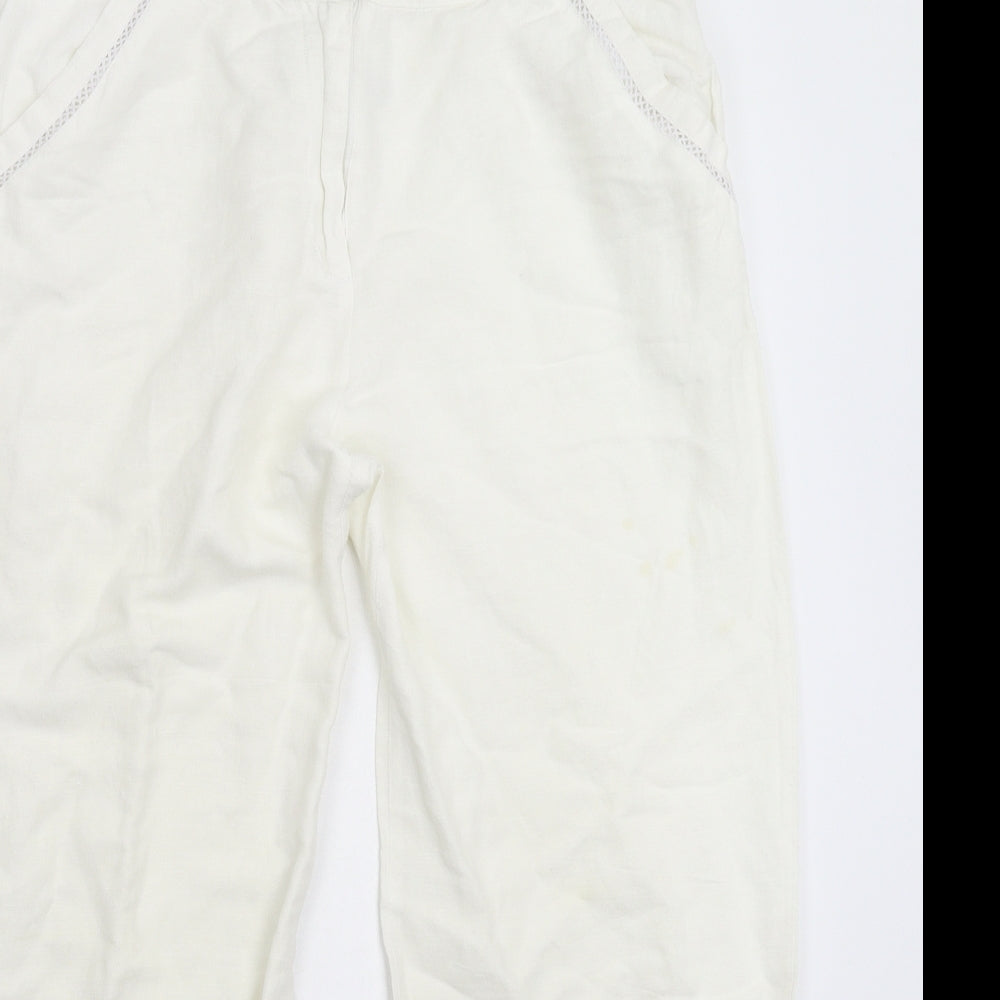 George Womens White   Trousers  Size 14 L25 in