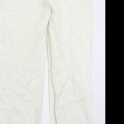 George Womens White   Trousers  Size 14 L25 in