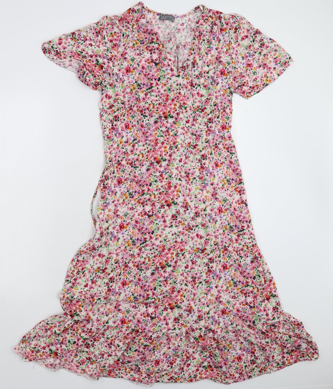 Papaya Womens Multicoloured Floral  Fit & Flare  Size 12