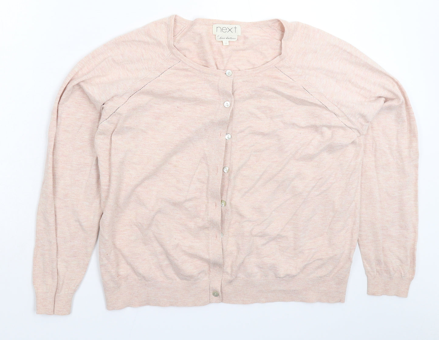 NEXT Womens Beige  Knit Cardigan Jumper Size 20