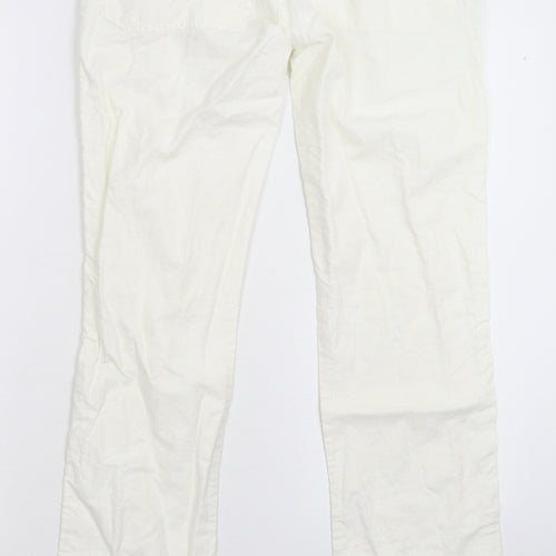 Denim & Co. Womens White   Trousers  Size 28 in L30 in