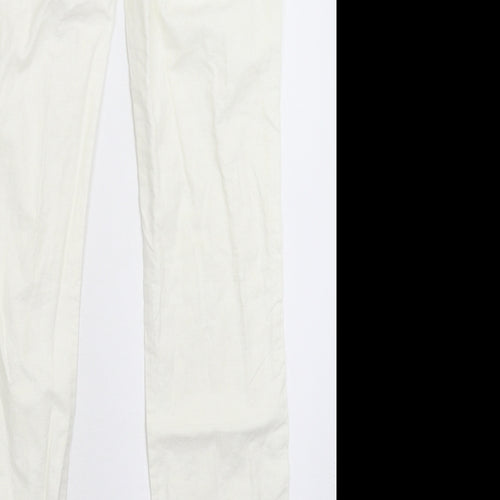 Denim & Co. Womens White   Trousers  Size 28 in L30 in